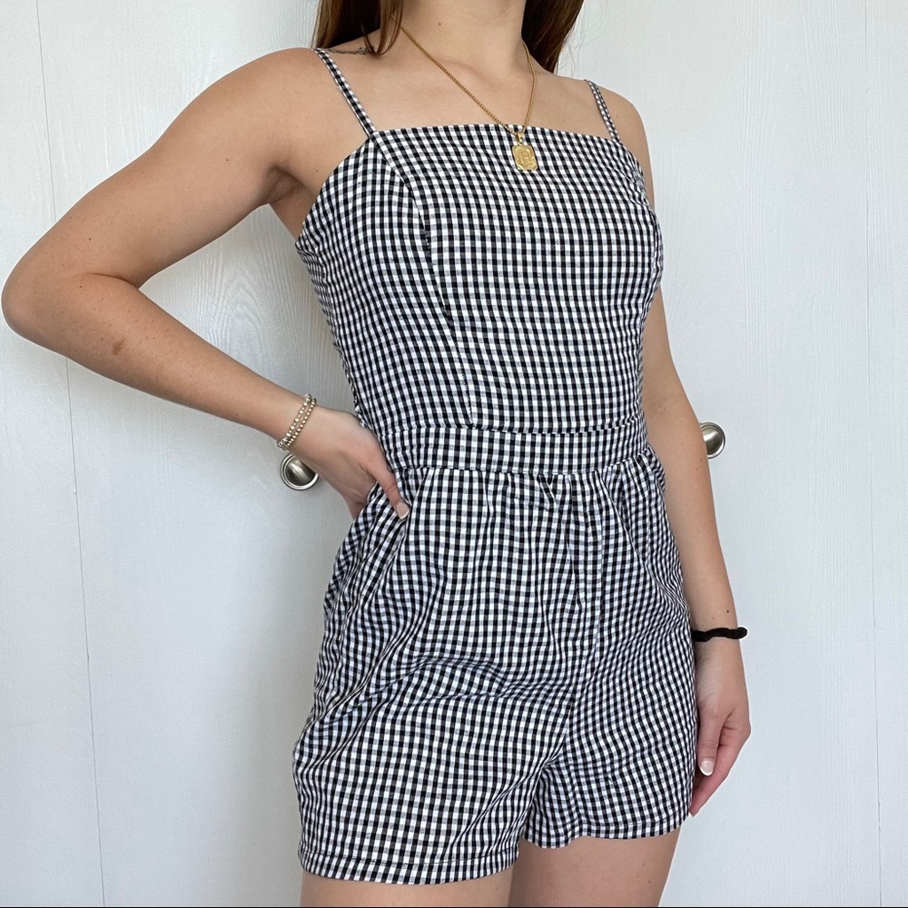 Checkered Romper — PacSun
